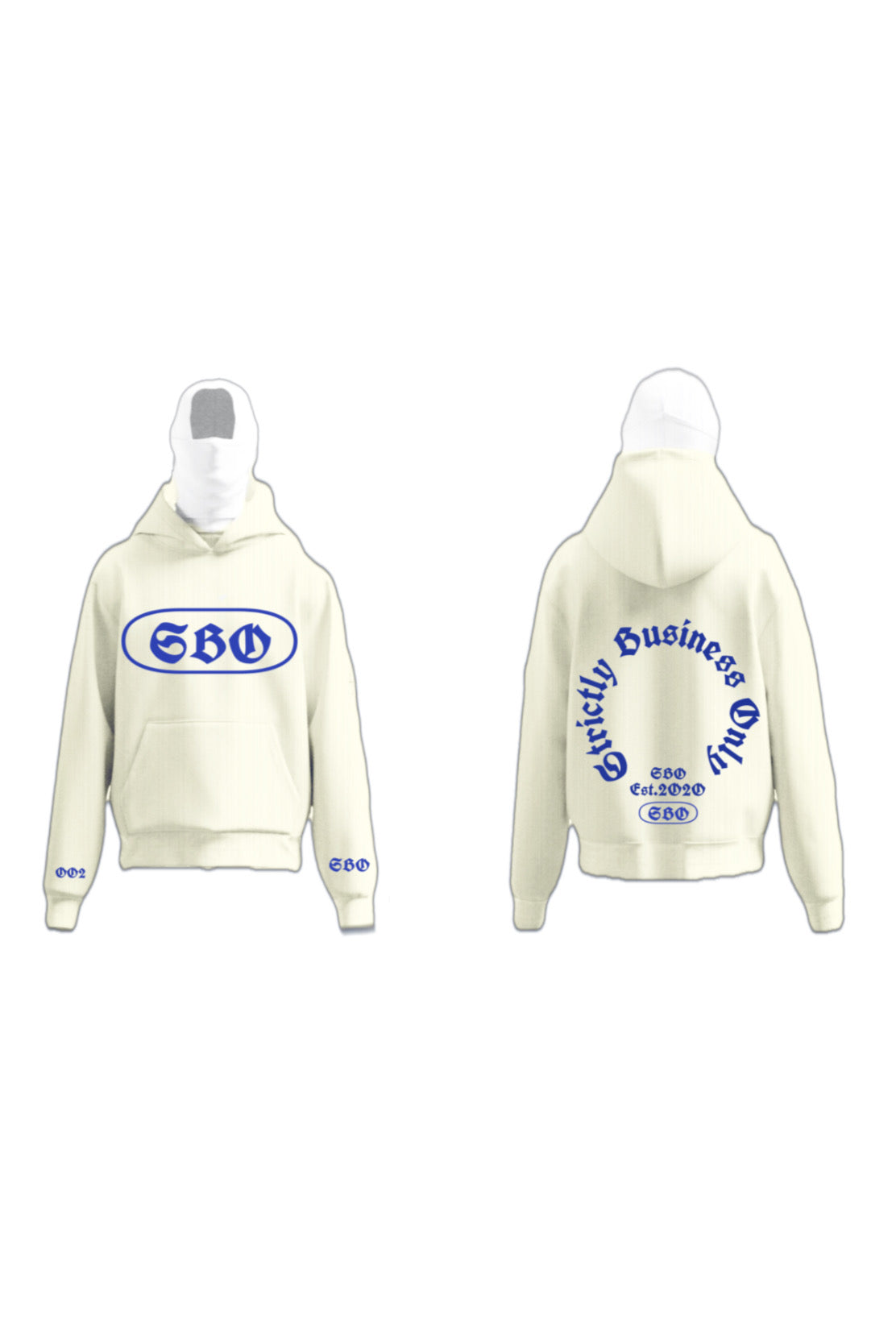 SBO LOGO HOODIE CREAM