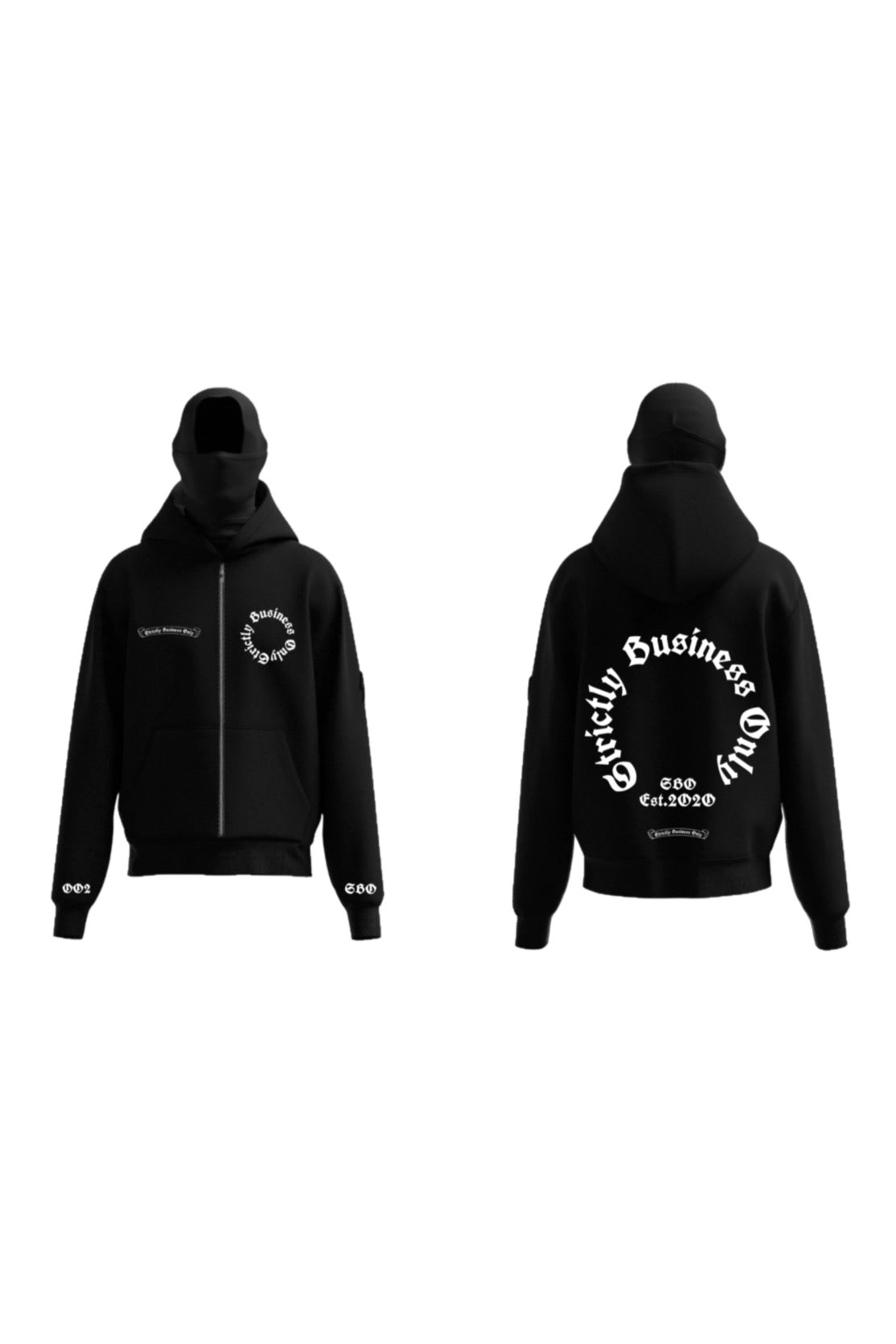 CIRCLE LOGO ZIP UP HOODIE