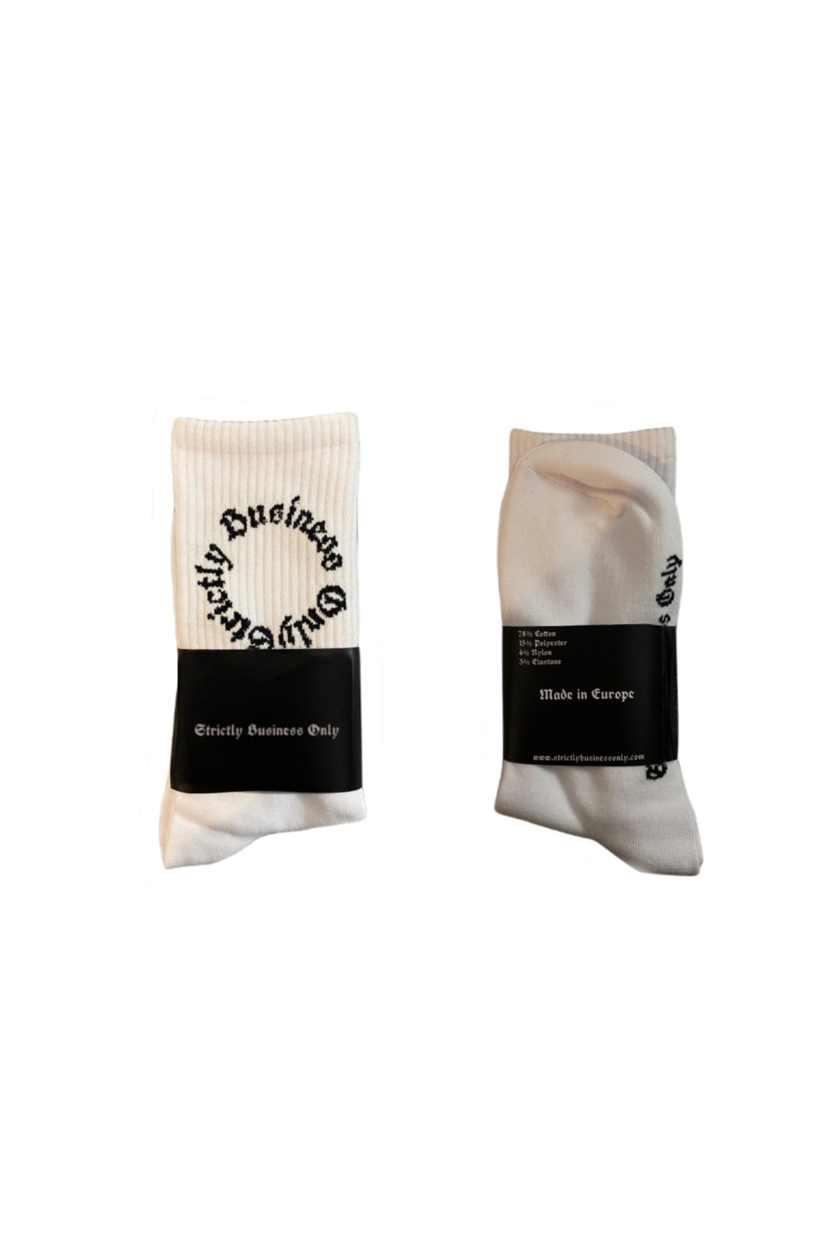 CIRCLE LOGO SOCKS WHITE (2ER-PACK)