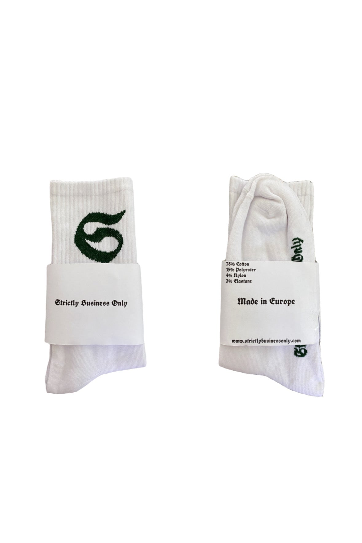 MARCHING ON SOCKS WHITE/GREEN (2ER-PACK)