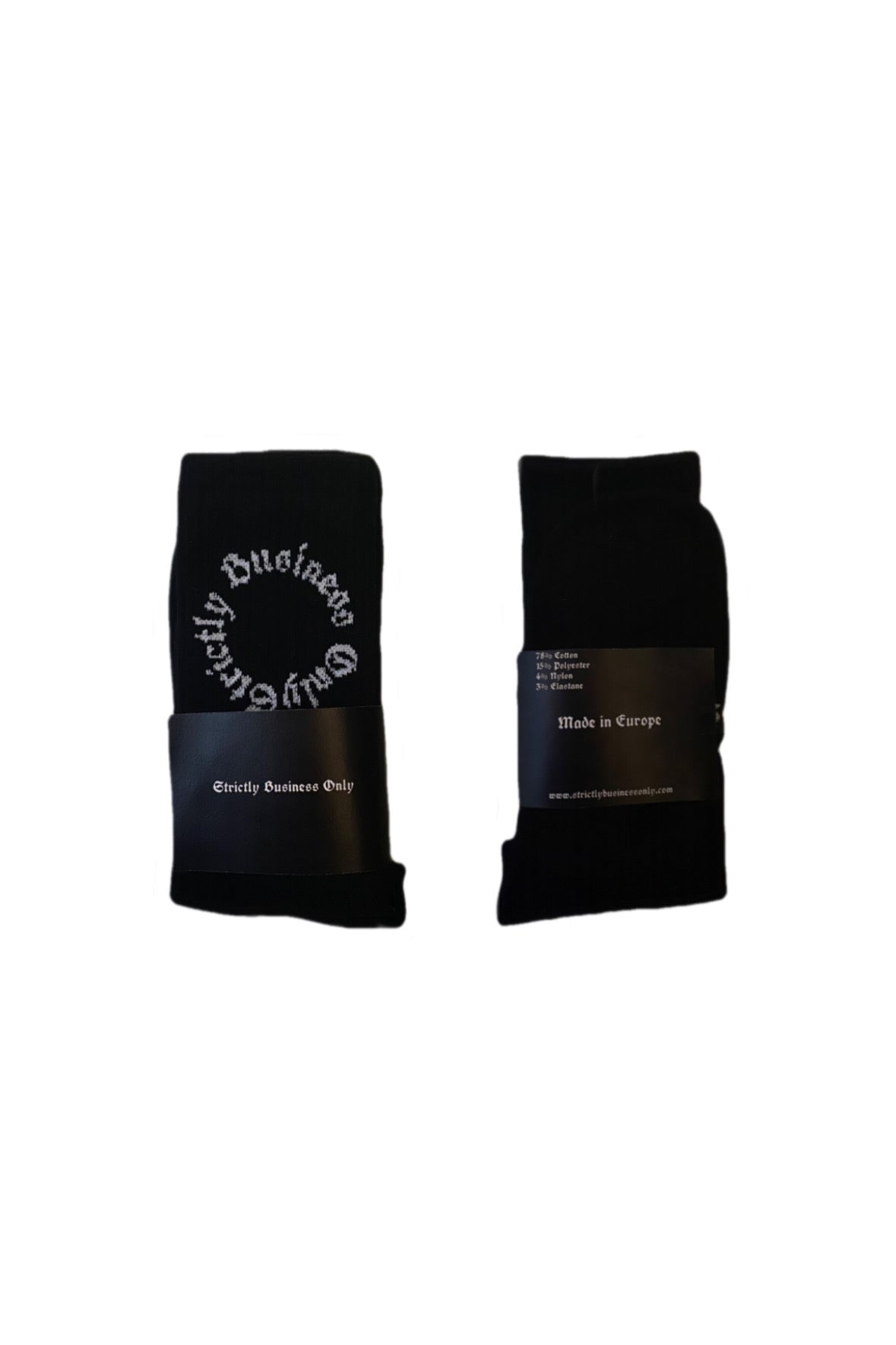 CIRCLE LOGO SOCKS BLACK (2ER-PACK)