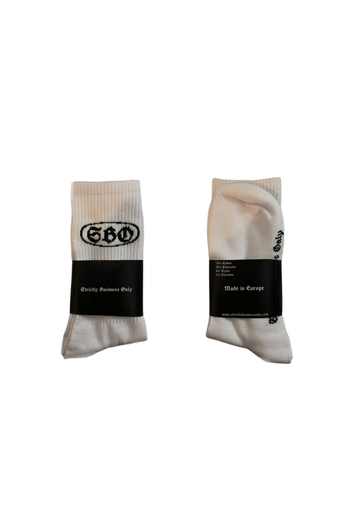 SBO LOGO SOCKS WHITE (2ER-PACK)