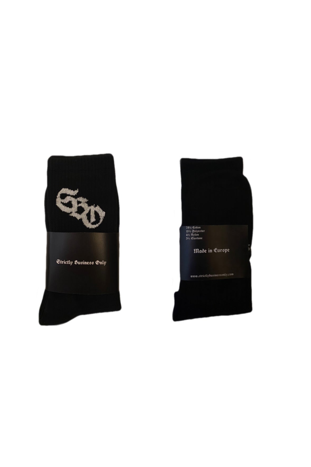 SBO LOGO SOCKS BLACK (2ER-PACK)